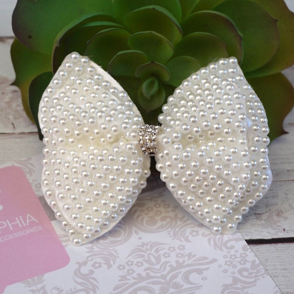 Flower Girl Hair Bow Etsy