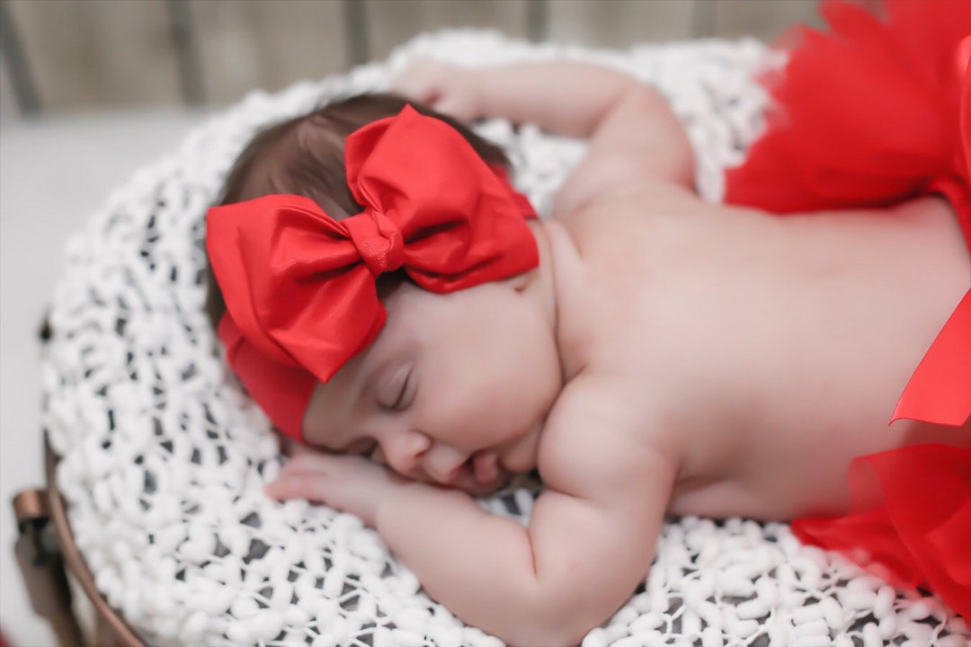 Baby Headband Baby Red Hair Bow Babygiz Baby Girl Headbands (Red
