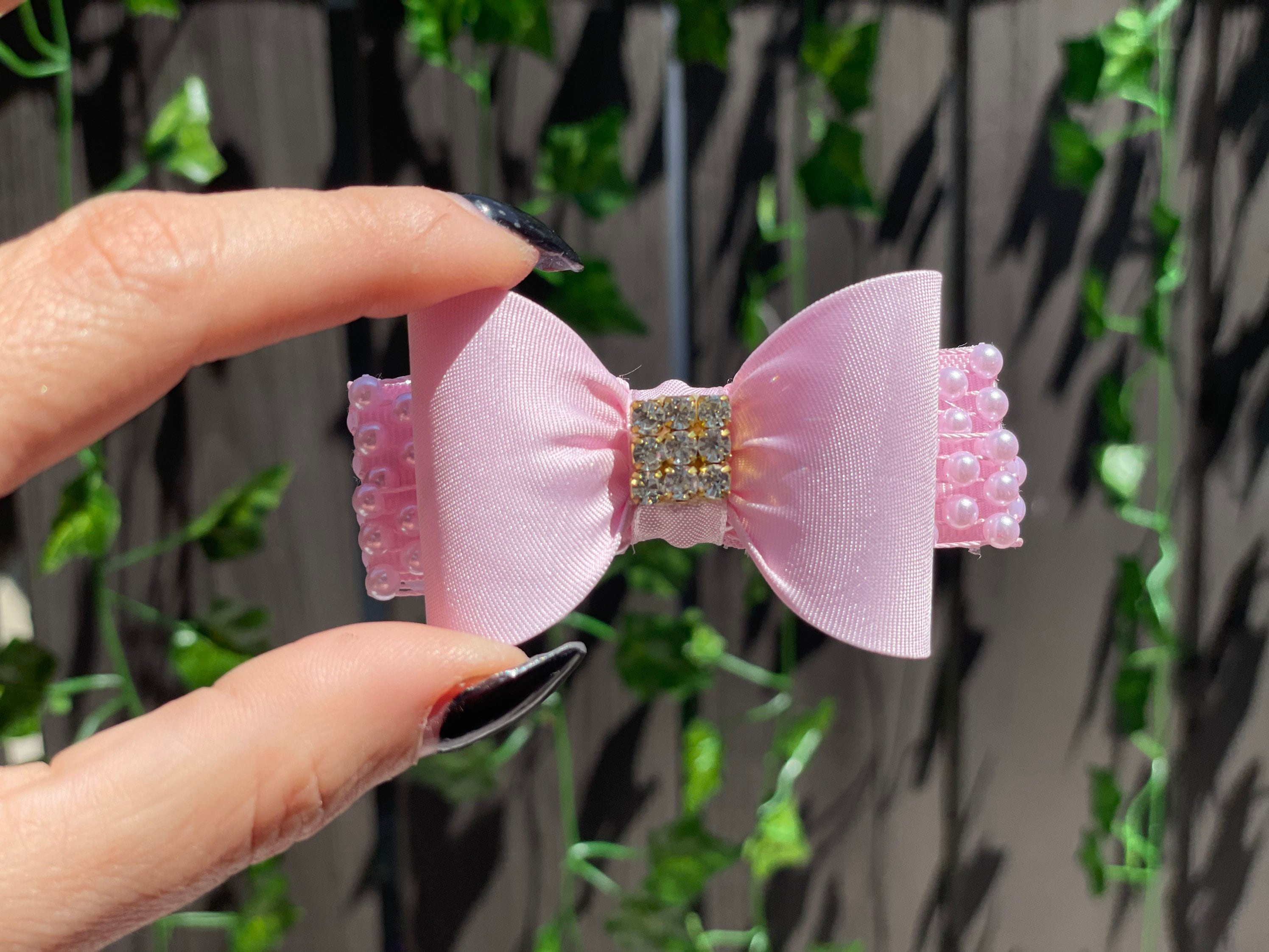Baby Bow Hair Clip, Light Pink Bow Hair Clip, Pink Baby Hair Clip