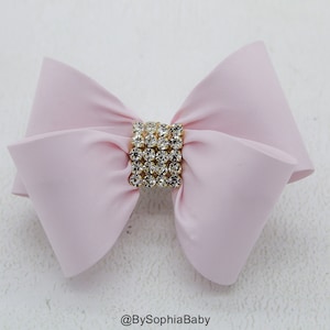 Light Pink Bow, Pink Bow Hair Clip, Bow Hair Clip, Toddler Pink Hair Clip, Girls Bow Hair Clip, Big Bow Hair Clip, Light Pink Hair Bow, 1004
