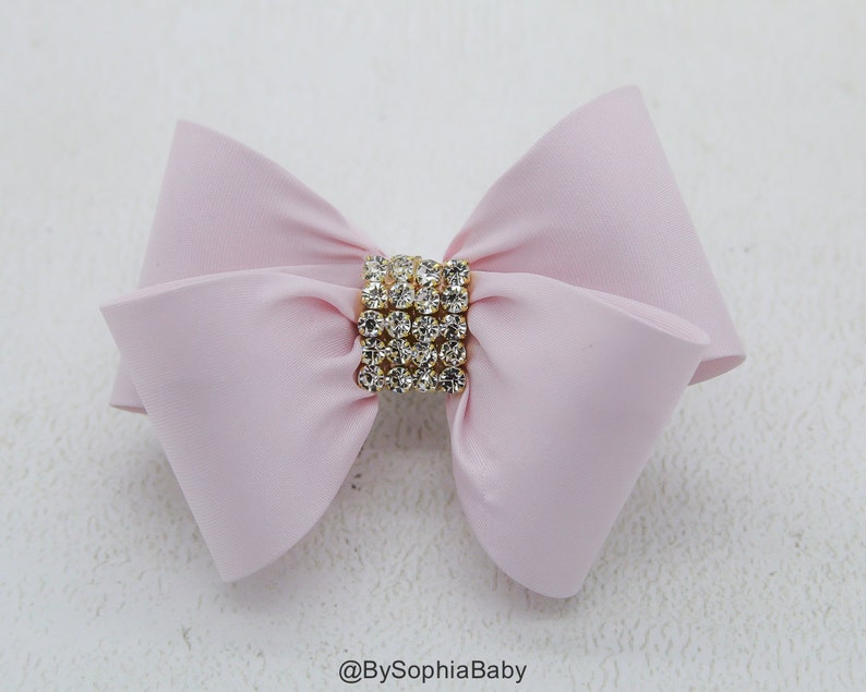 Light Pink Bow Pink Bow Hair Clip Bow Hair Clip Toddler Etsy
