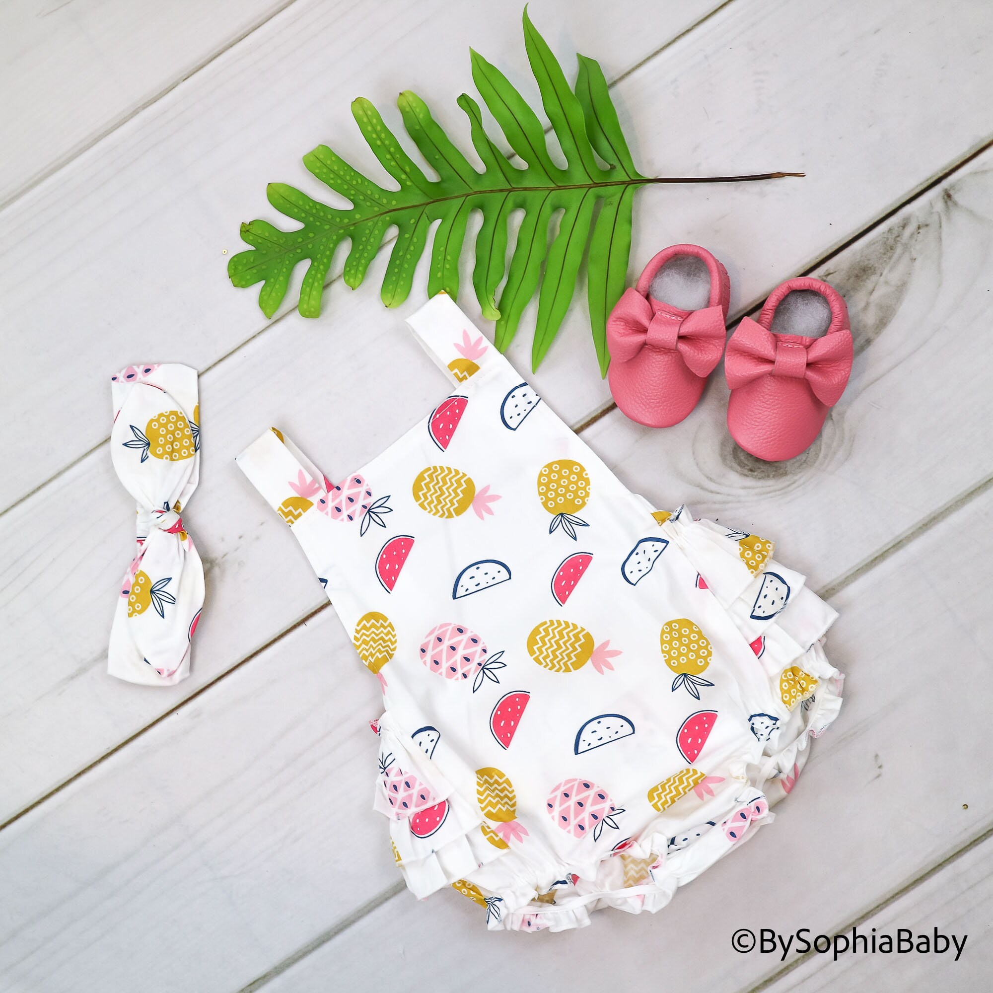 pineapple romper baby