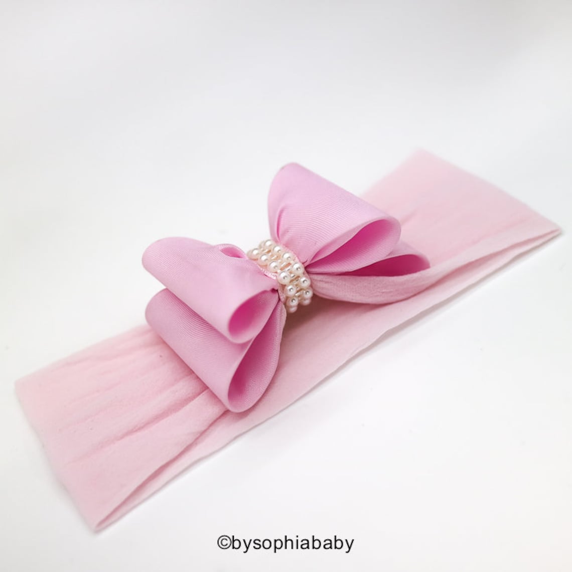 Light Pink Big Bow Headband Pink Baby Headband Bow Headband Etsy