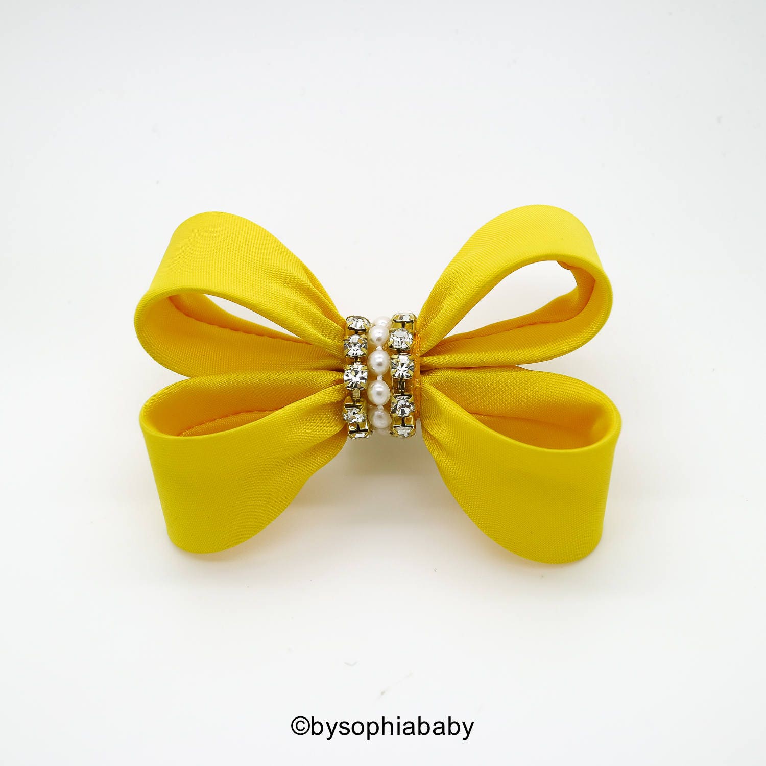 Baby Hair Clip Yellow Bow Hair Clip Yellow Hair Clip Etsy