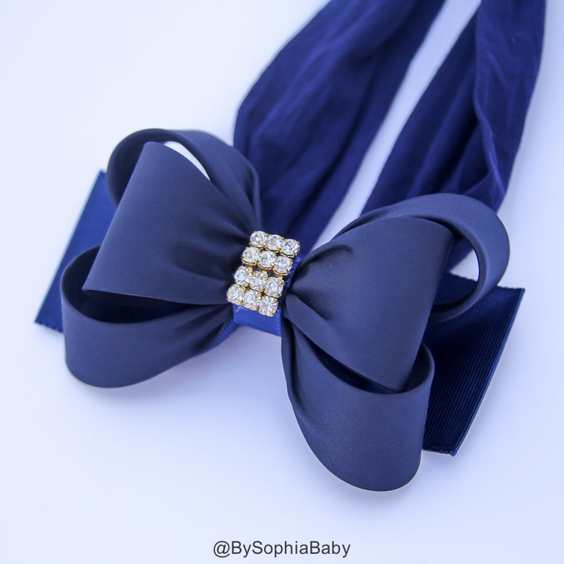 Navy Blue Big Bow Headband Navy Blue Baby Headband Navy Blue Etsy