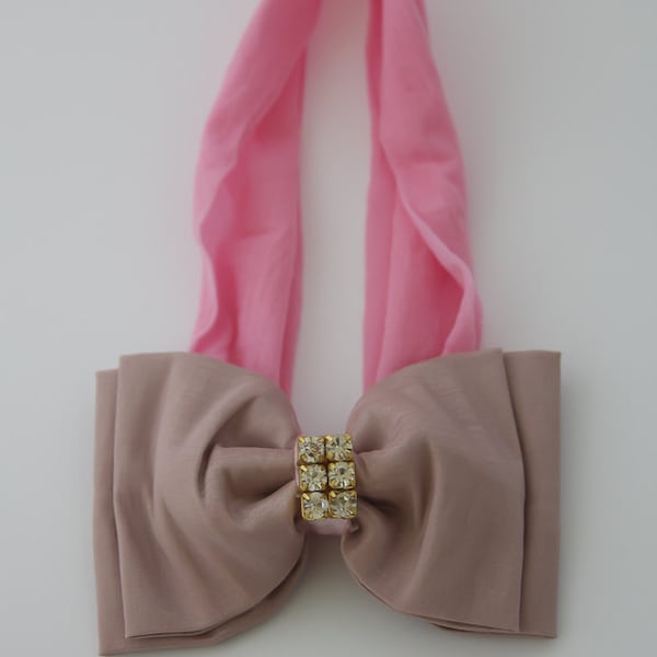 Bandeau bébé, Bandeau bébé rose pâle, Bandeau bébé, Bandeau bébé, Prouet bébé, Accessoire photo, Bandeau Big Bow, Bandeau bébé rose pâle, 907