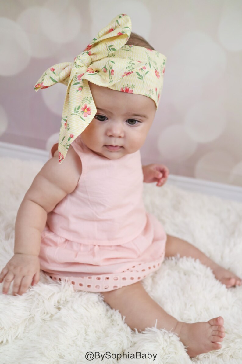 Baby Head Wrap Baby Headwrap Floral Baby Headband Baby Etsy