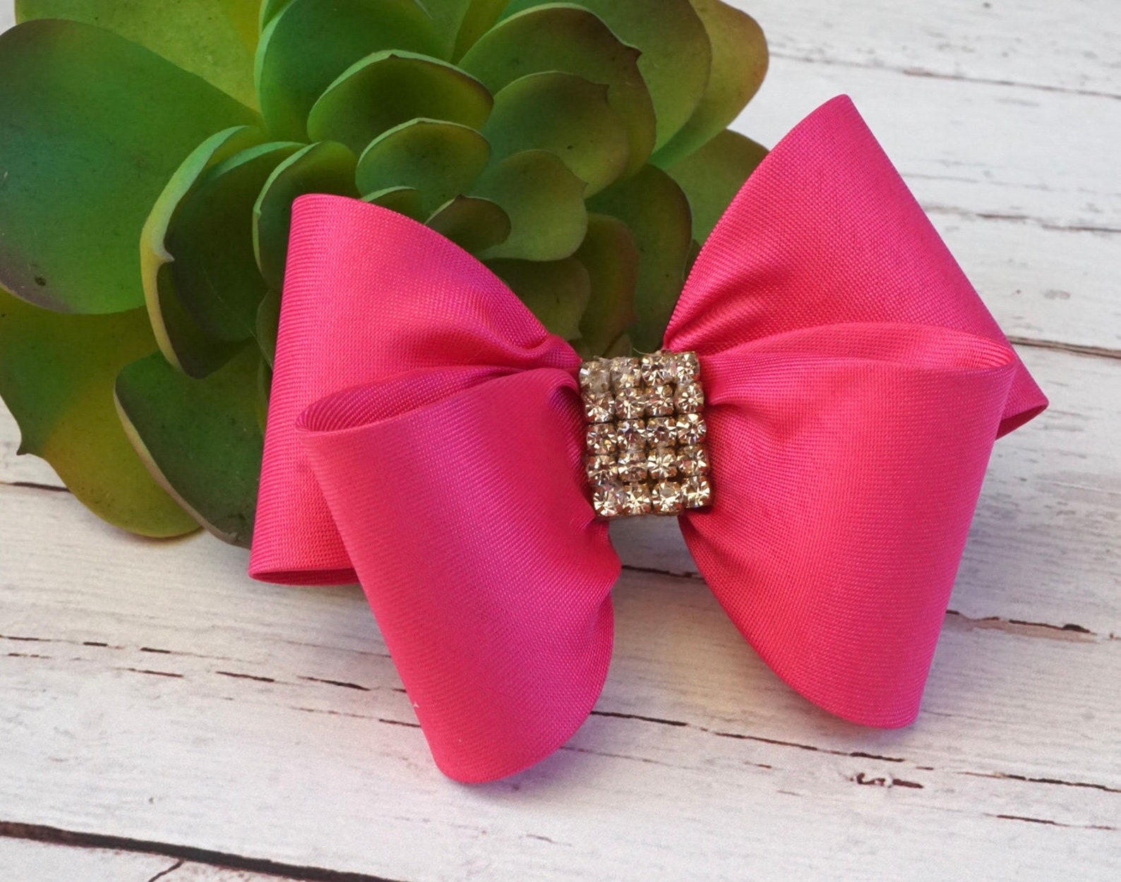 Hot Pink Hair Clip Pink Bow Hair Clip Bow Hair Clip Toddler Etsy