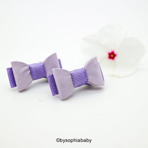 Newborn Baby Bow, Lavender Baby Bow, Lavender Baby Hair Pin, Small Baby Bow Hair Clip, Flower Girl, Baby Small Hair Bow, Purple Baby Bow,967
