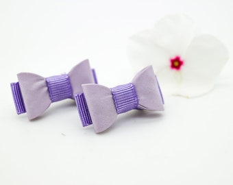 Newborn Baby Bow, Lavender Baby Bow, Lavender Baby Hair Pin, Small Baby Bow Hair Clip, Flower Girl, Baby Small Hair Bow, Purple Baby Bow,967