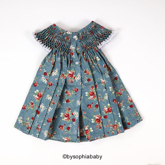 Baby Dress Baby Floral Dress Set Baby Girl Dress Flower Baby Dress Tea Party Baby Dress Baby Girl Clothes Flower Girl Dress 1130
