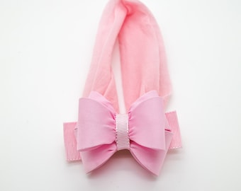 Light Pink Bow Headband, Pink Baby Headband, Baby Pink Bow Headband, Newborn Headband, Baby Headband, Nylon Headband, Pink Hair Bow, 1699