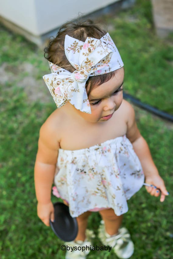 floral baby head wraps