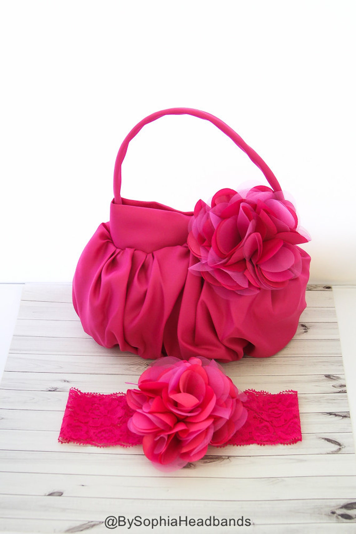 Pink Flower Handbag Girls Pink Purse Girls Pink Handbag - Etsy Singapore