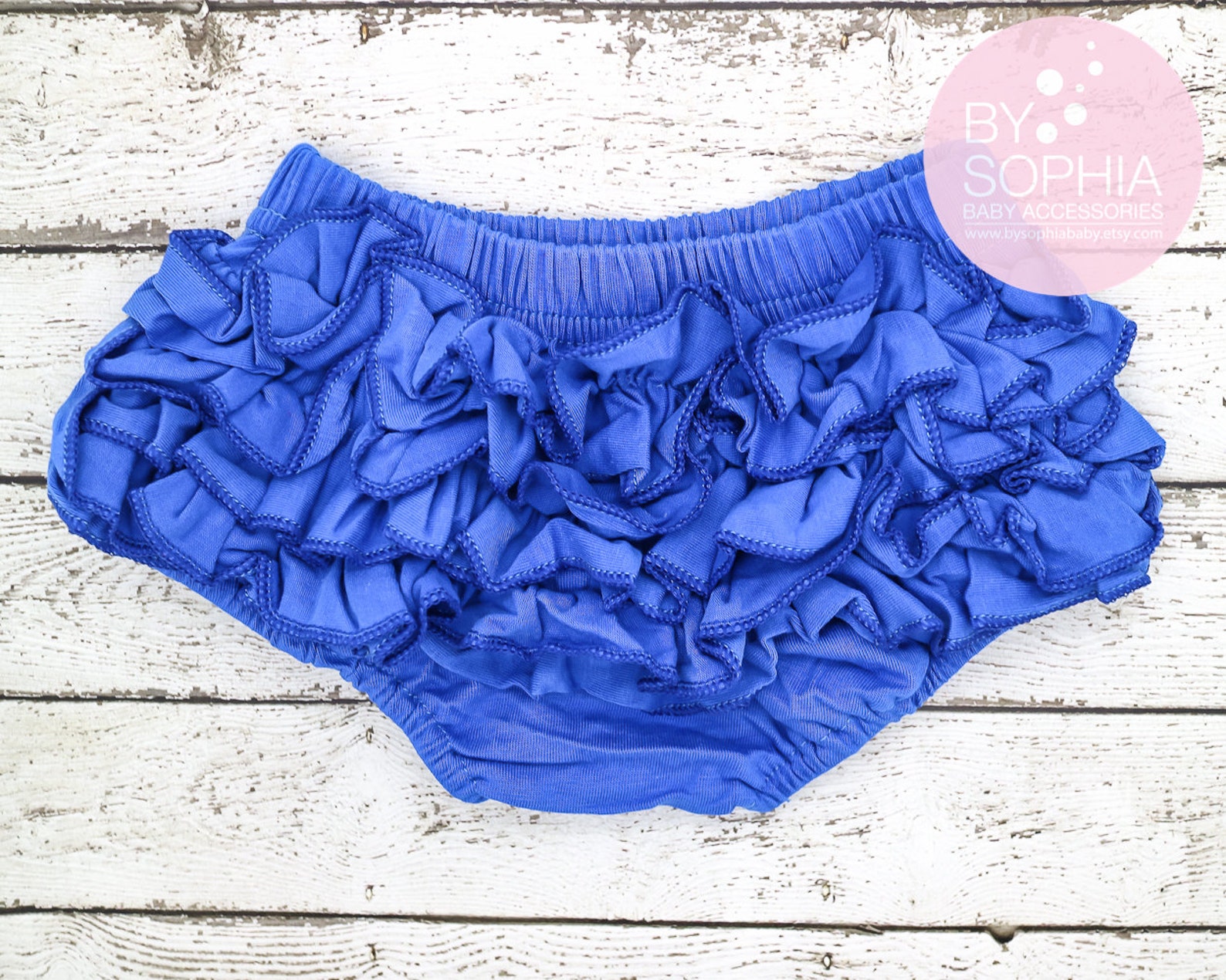 Baby Cotton Bloomers Royal Blue Ruffle Baby Bloomer Royal Etsy