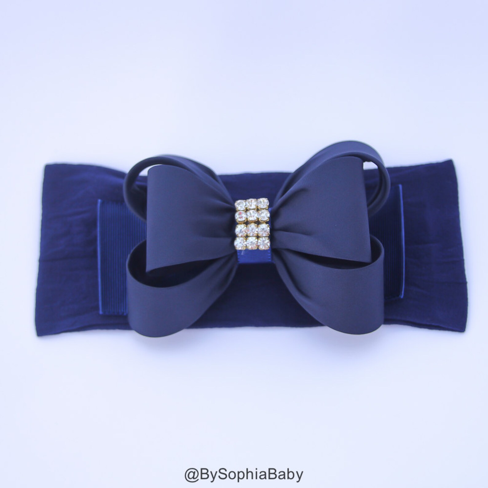 Navy Blue Big Bow Headband Navy Blue Baby Headband Navy Blue Etsy