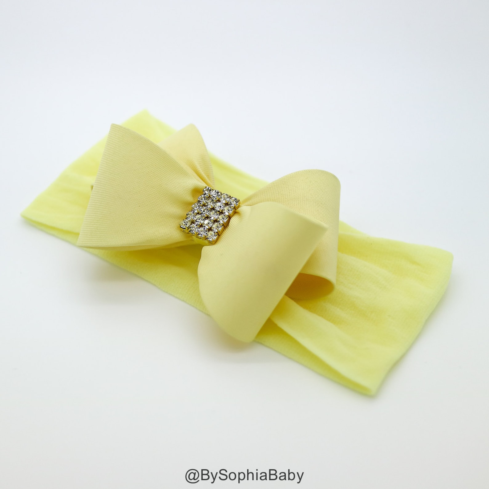 Baby Headband Light Yellow Baby Headband Baby Bow Headband Etsy