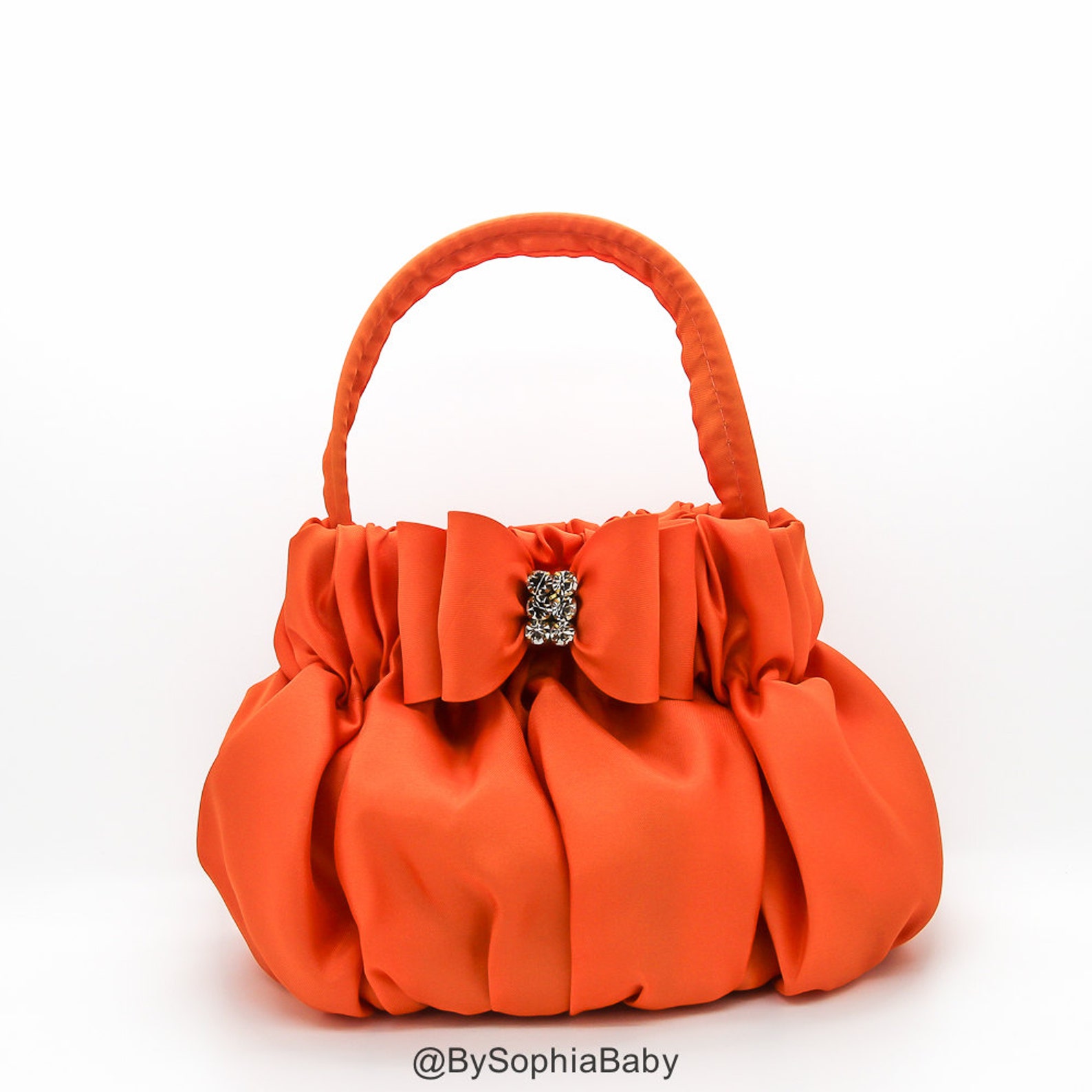 Baby Handbag Purse Baby Orange Purse Flower Girl Purse Baby Etsy