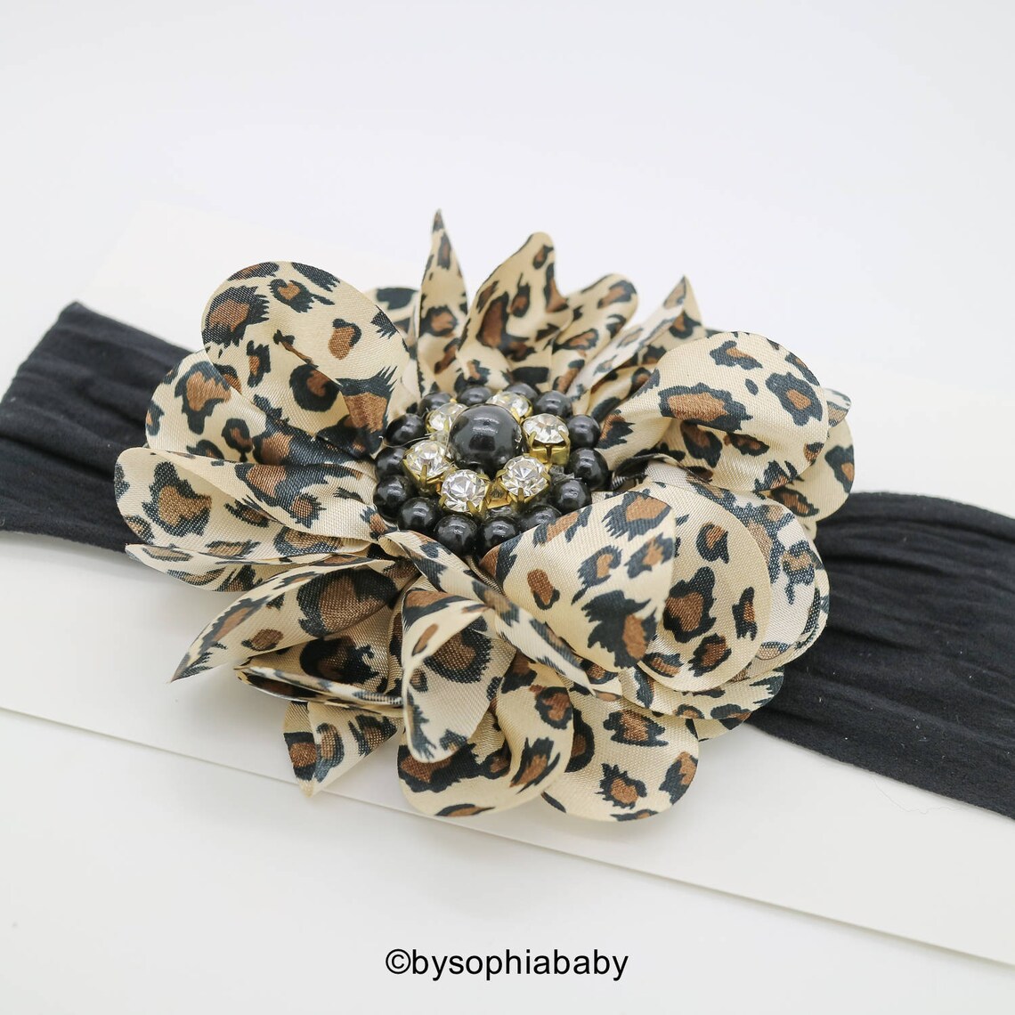 Baby Headband Headwrap Leopard Baby Headband Baby Flower Etsy