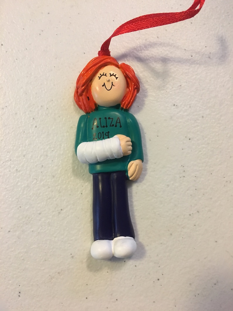 Broken Arm Personalized Christmas Ornament | Etsy