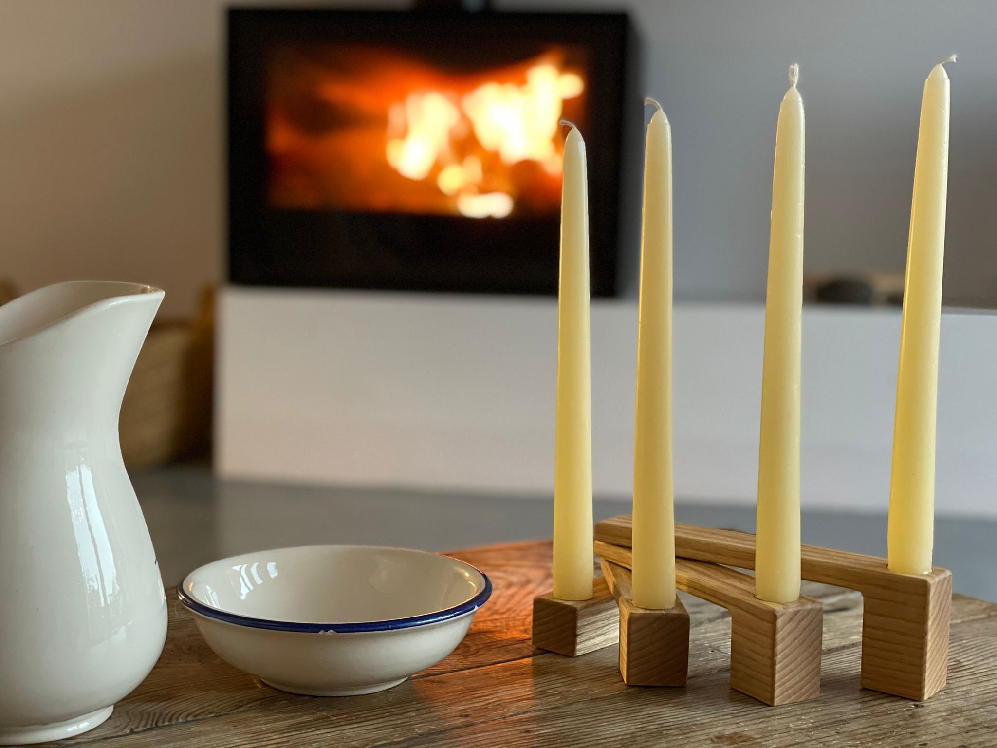 Advent Wreath Candle Holder / Wooden Candle Holder / Wooden Etsy UK