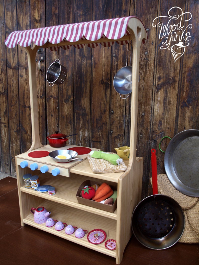 Wooden Toy / Montessori Toy / Play Kitchen / Lemonade Stand / Etsy