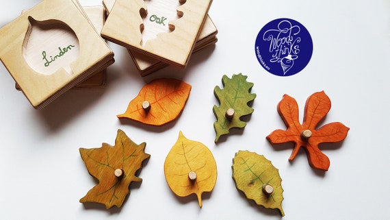 Wooden Nature-Inspired Shape Puzzle