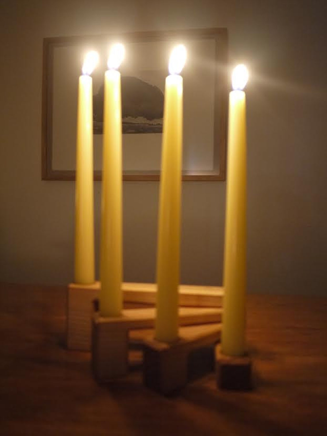 Advent Wreath Candle Holder / Wooden Candle Holder / Wooden Etsy UK