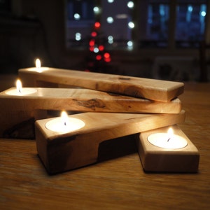 Advent Wreath Candle Holder / Wooden Candle Holder / Wooden Candelabra / Christmas Decoration / Gift For Her / Thanksgiving decor