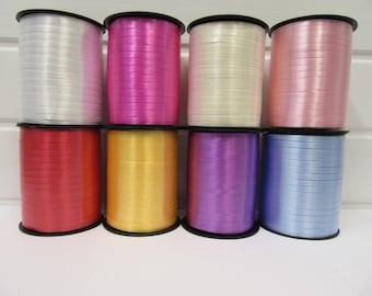 10mm Pastel Candy Stripe Ribbon Light Blue 5m Roll