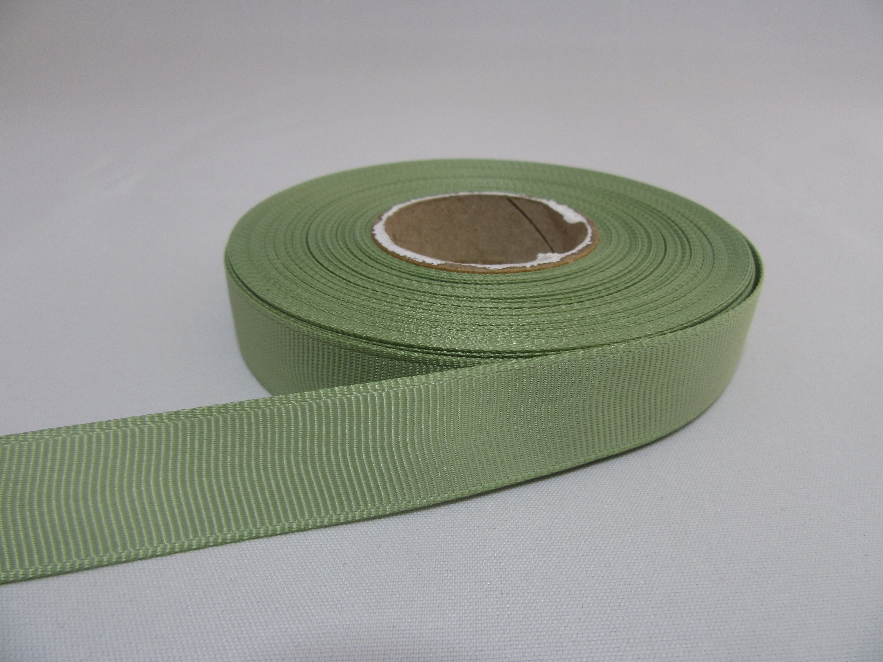 Green Ribbed Ribbon Grosgrain Ribbon 3mm 6mm 10mm 16mm 22mm 38mm 50mm Moss Dusky Sage Light ...
