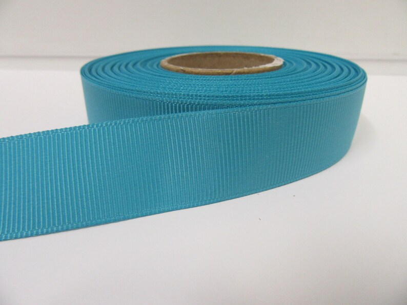 Turquoise Ribbed Ribbon Grosgrain Ribbon 3mm, 6mm 10mm 16mm 22mm 38mm 50mm Rolls, Aquamarine ...