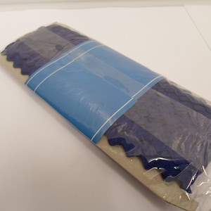 1 Rolle Zackenspitzen in dunkelblau, minimum 27 Meter, Kantenband