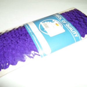 1 Rolle dunkelviolettes Ric Rac, Zackenspitzenband, mindestens 27 Meter, Borten, Trimmung, Zick-Zack-Trimmband