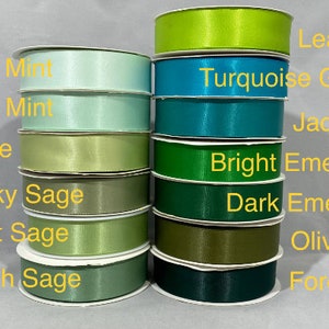 50mm Double Side Satin Ribbon, 2 2 inch 2 metres or 25 metre Full Roll 50cm by Beautiful Ribbon image 4