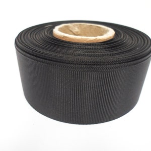 Nastro Grosgrain 3 mm 6 mm 10 mm 16 mm 22 mm 38 mm 50 mm Rotolo Nero 2 o 20 metri Nastro di rifinitura bifacciale a coste Fiocco Fiocchi Rotoli di Beautiful Ribbon