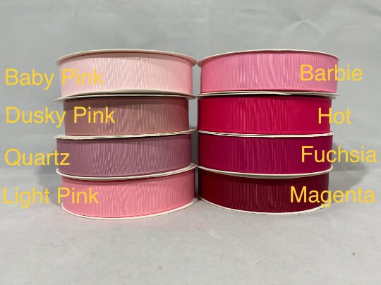 22mm Double Side Grosgrain Ribbon, 2 Metres or 20 Metre Full Roll ...