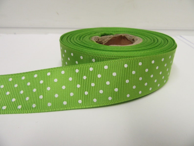 22mm Polka Dot Grosgrain Ribbon, 2 or 20 Metres Spotty Spots Spotted ...
