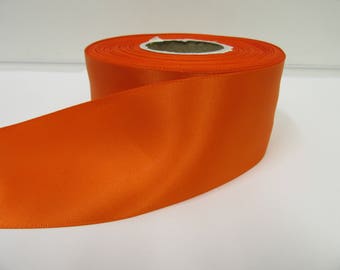 3mm 7mm 10mm 15mm 25mm 38mm 50mm Rolls, Pumpkin, Dark Orange Satin Ribbon 2, 10 or 25 metres Double sided Trim Tape by Beautiful Ribbon