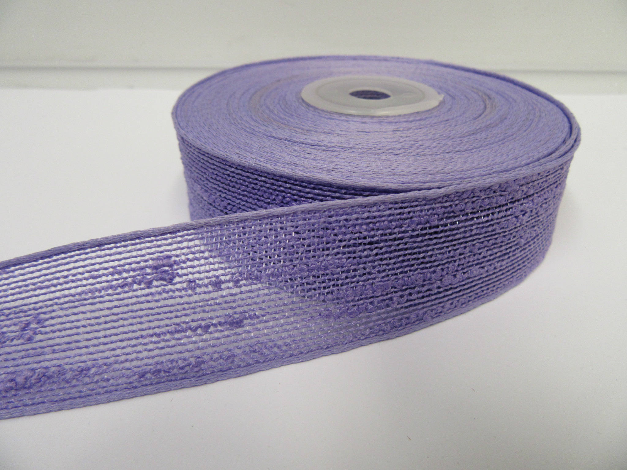 Slub Ribbon 25mm 38mm Bouncle Slub Ribbon, 2 or 10 Metre Roll Net Netting Mesh Trim ...