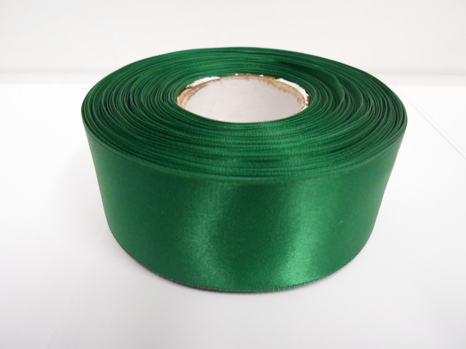 25mm Silk Satin Green Satin Ribbon 1 Inch Roll For Handmade Crafts