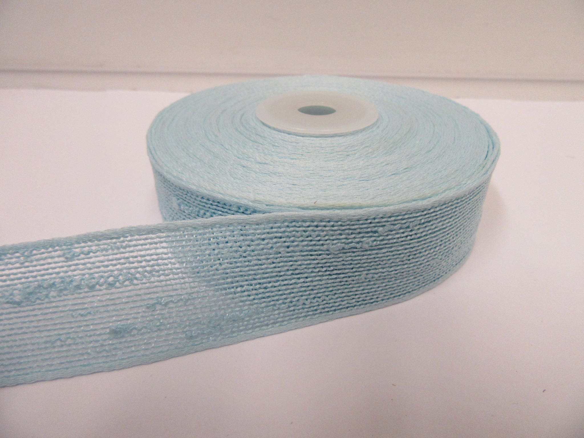 Slub Ribbon 25mm 38mm Bouncle Slub Ribbon, 2 or 10 Metre Roll Net Netting Mesh Trim ...