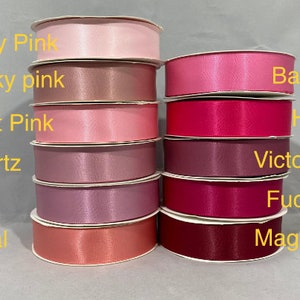 50mm Double Side Satin Ribbon, 2 2 inch 2 metres or 25 metre Full Roll 50cm by Beautiful Ribbon image 3