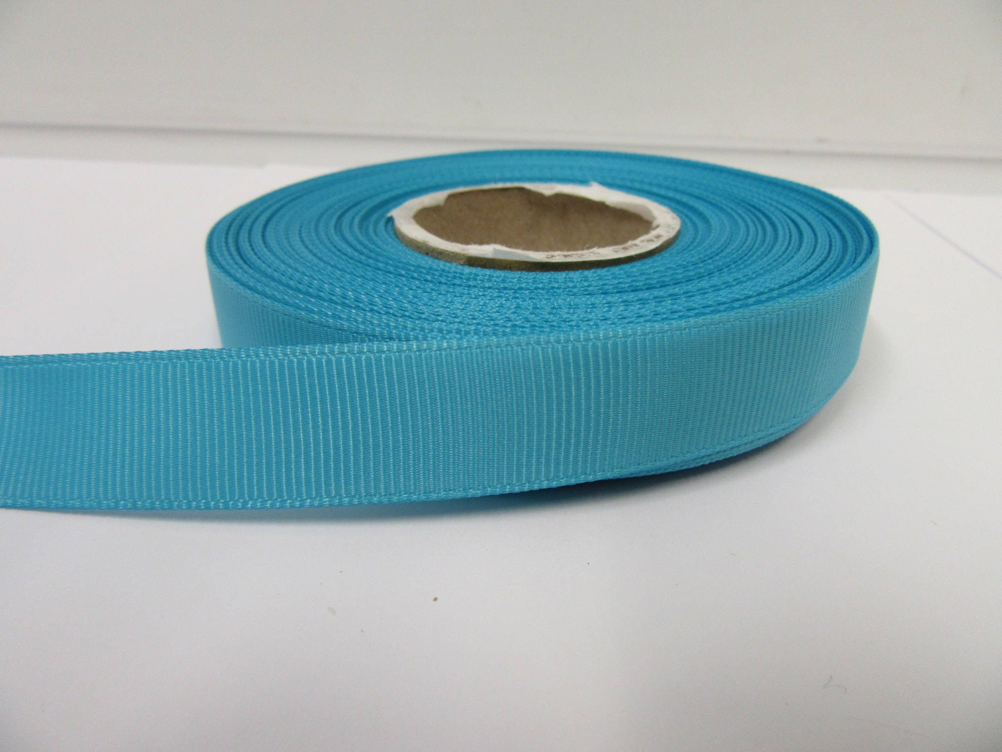 Turquoise Ribbed Ribbon Grosgrain Ribbon 3mm, 6mm 10mm 16mm 22mm 38mm 50mm Rolls, Aquamarine ...