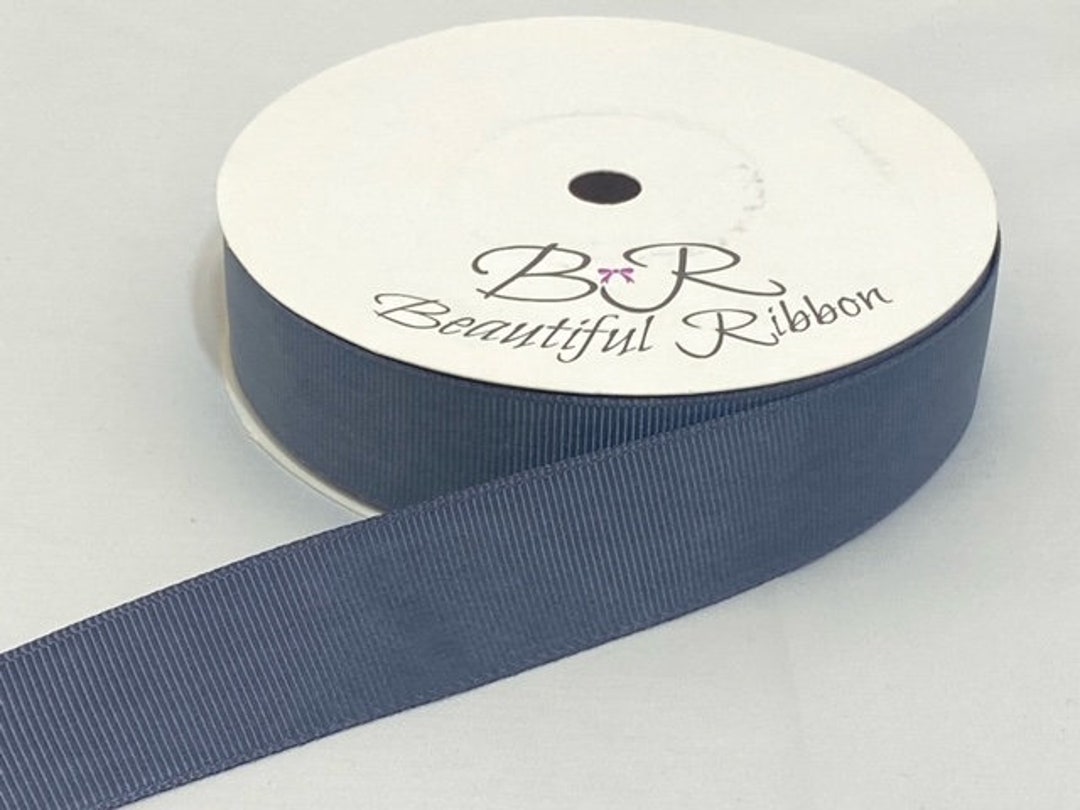 Grosgrain Ribbon 3mm 6mm 10mm 16mm 22mm 38mm 50mm Roll CHARCOAL DARK ...