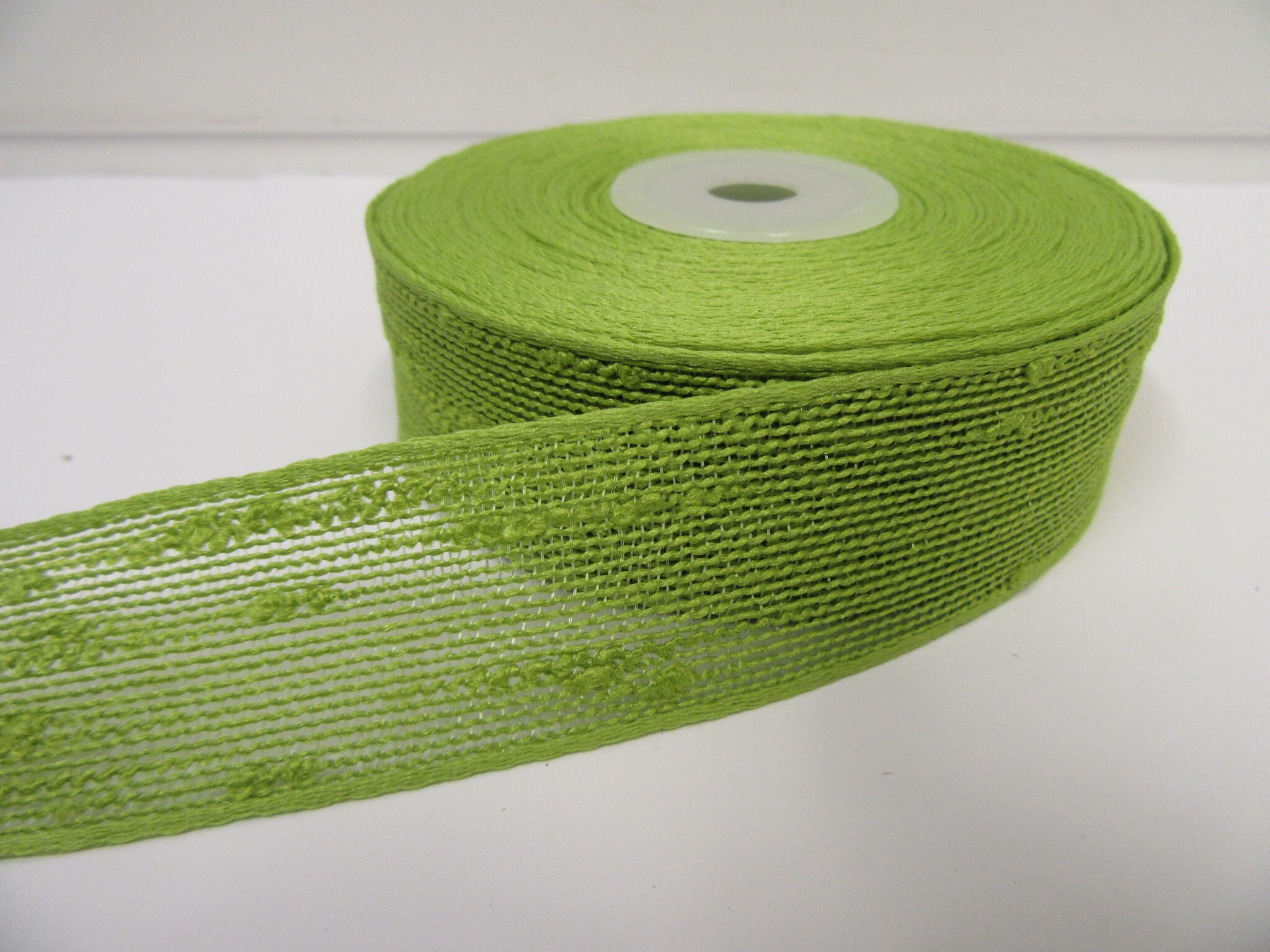 Slub Ribbon 25mm 38mm Bouncle Slub Ribbon, 2 or 10 Metre Roll Net Netting Mesh Trim ...