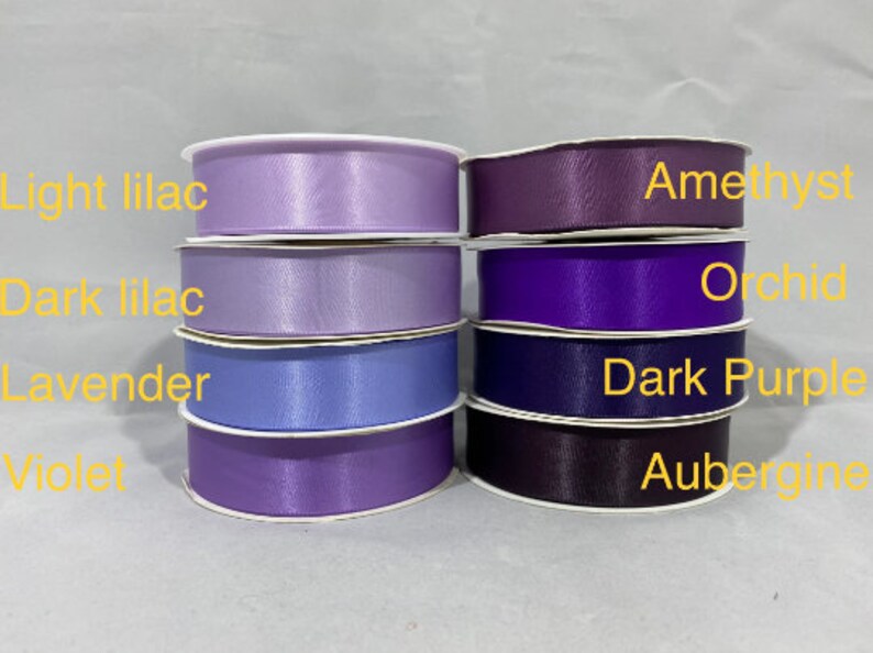 50mm Double Side Satin Ribbon, 2 2 inch 2 metres or 25 metre Full Roll 50cm by Beautiful Ribbon image 6