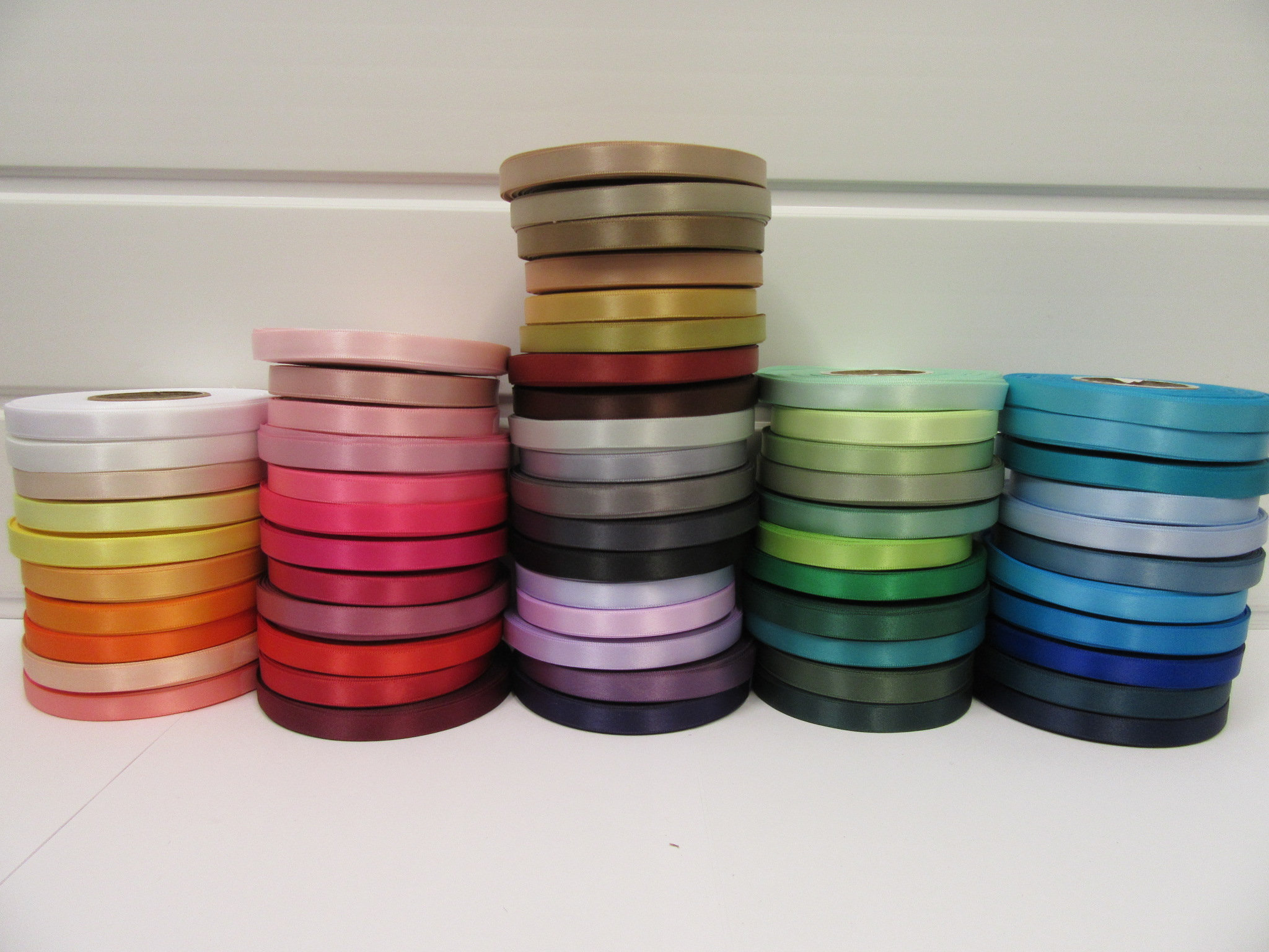 3mm 7mm 10mm 15mm 25mm 38mm 50mm BARBIE BRIGHT PINK Satin Ribbon double sided UK