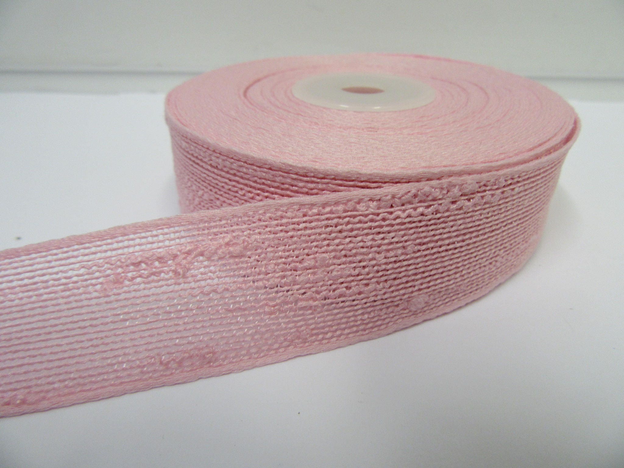 Slub Ribbon 25mm 38mm Bouncle Slub Ribbon, 2 or 10 Metre Roll Net Netting Mesh Trim ...