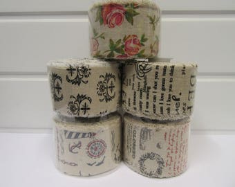 Vintage Burlap Frayed Ribbon 60mm Rolls, 2 or 10 metres, Hessian Fringe Jute 60 mm Trim Tape by Beautiful Ribbon